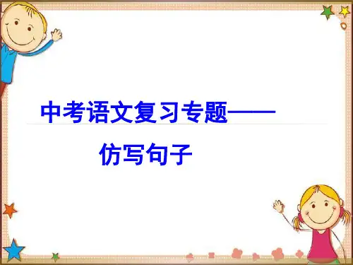中考复习专题——仿写句子