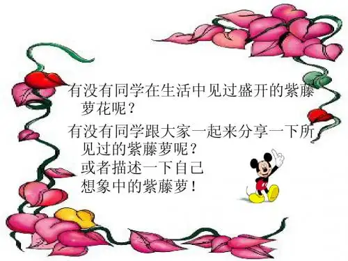 紫藤萝瀑布演示文稿