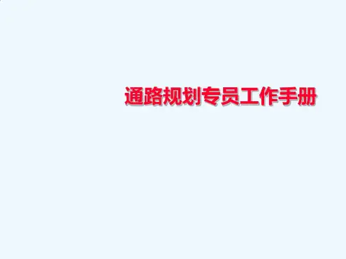 康师傅-通路规划专员工作手册