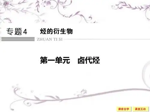 创新设计-学业水平考试2016-2017高中化学选修五(浙江专用苏教版)课件专题4烃的衍生物4-1