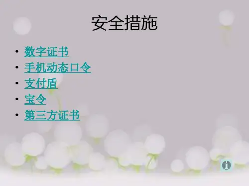 支付宝的安全措施