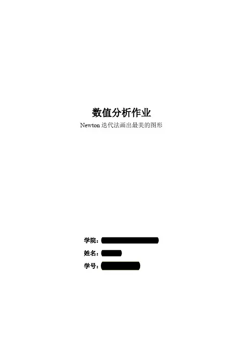 数值分析_Newton 迭代法画出最美的图形