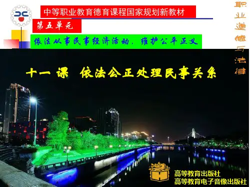 职业道德与法律第十一课 ppt课件