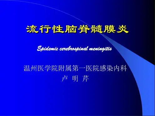 流脑PPT课件
