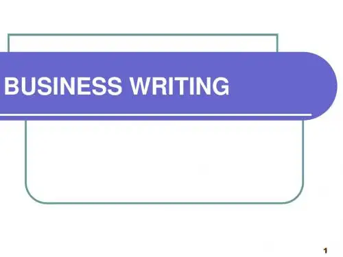 business writing