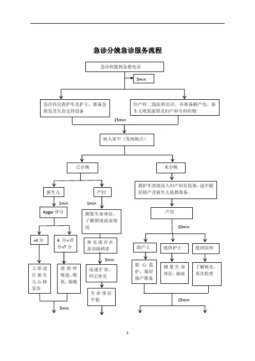 急诊分娩急诊服务流程(最新)
