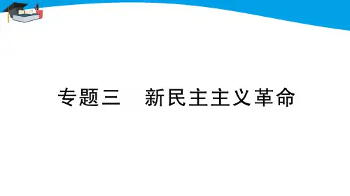 人教八年级历史上册专题三 新民主主义革命