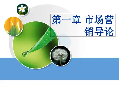 营销管理第一章 市场营销导论