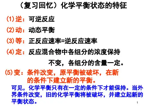 化学平衡移动原理ppt课件