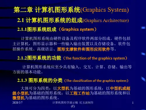 第2章计算机图形系统