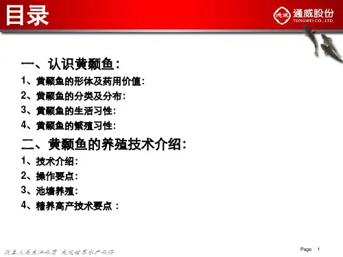 黄颡鱼养殖技术培训50页PPT