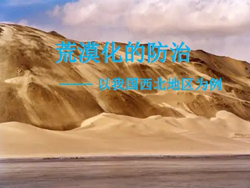 荒漠化的防治──以我国西北地区为例