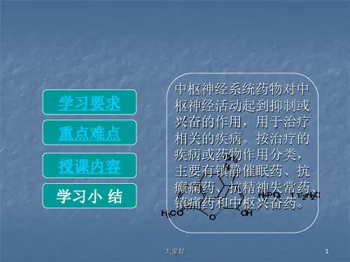 中枢神经系统药物 PPT