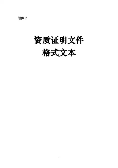 资质证明文件格式文本.doc