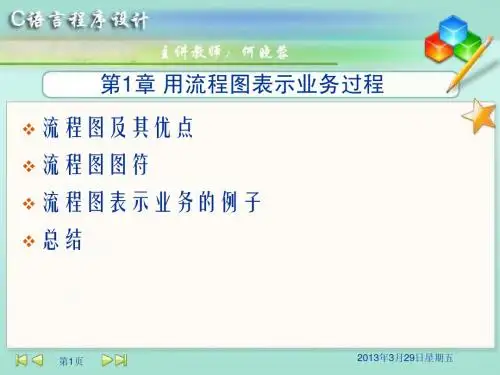 C程序设计-第1章 用流程图表示业务过程