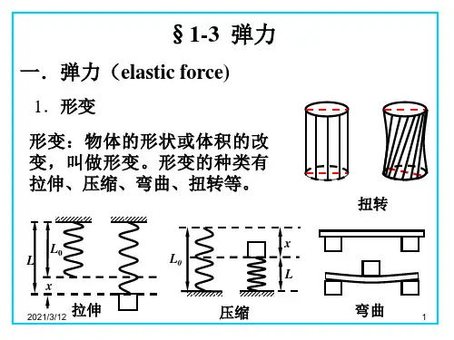 高一物理弹力PPT课件