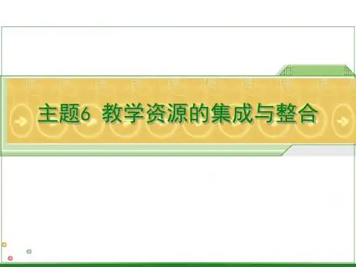 主题6教学资源的集成与整合