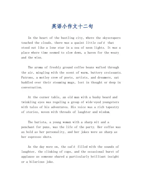 英语小作文十二句