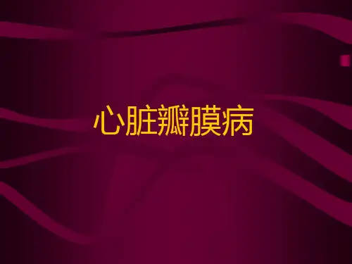 心脏瓣膜病.ppt