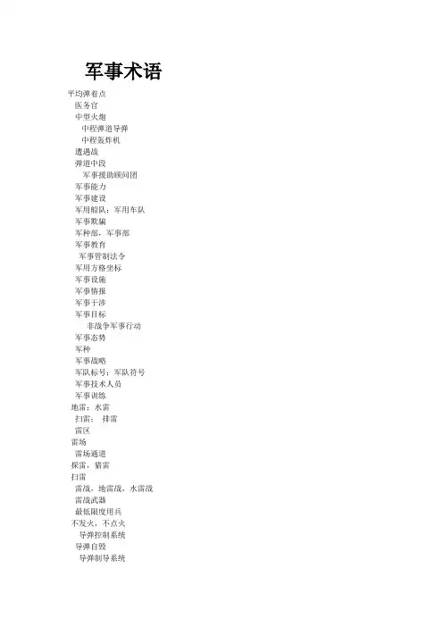 军事术语