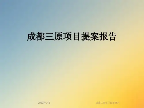 成都三原项目提案报告