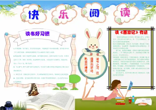 (最新)读书小报小学生手抄报word(8)(可直接打印)