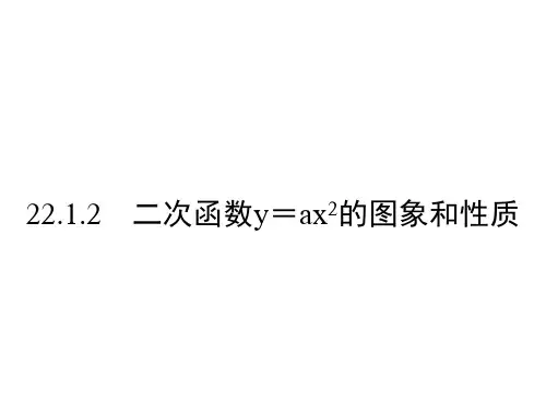 人教版九年级上册数学22.1.2  二次函数的图象和性质