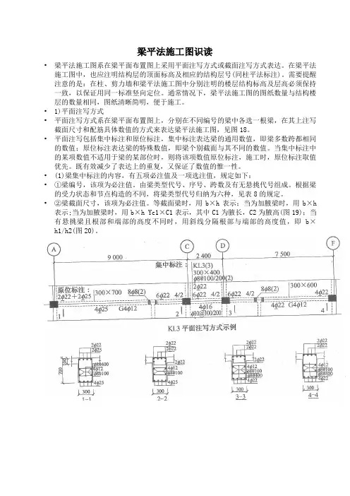 梁平法施工图识读