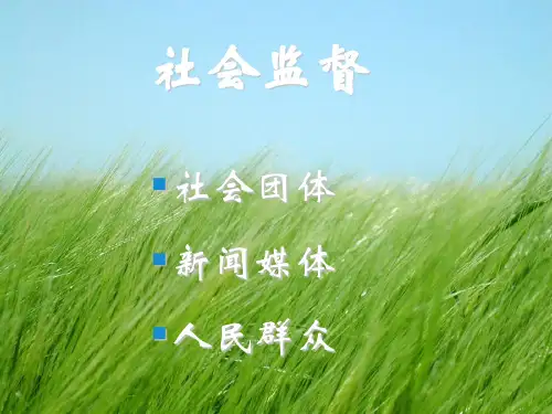 《社会舆论监督》课件