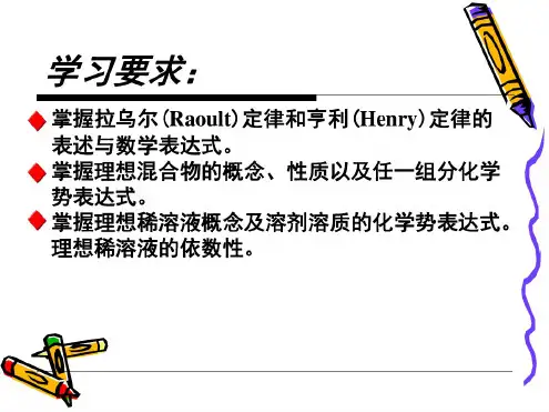 第四章液体混合物与溶液