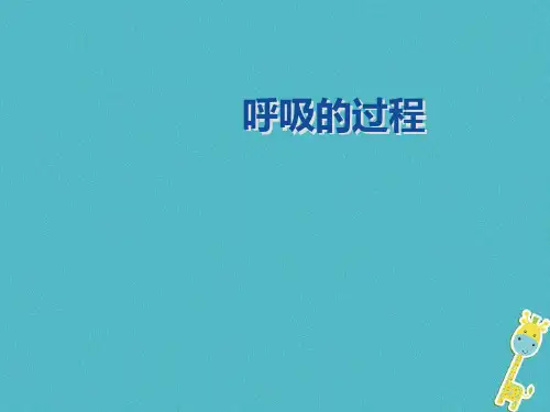 七年级生物下册第二单元第三章第一节《呼吸》课件(新版)冀教版
