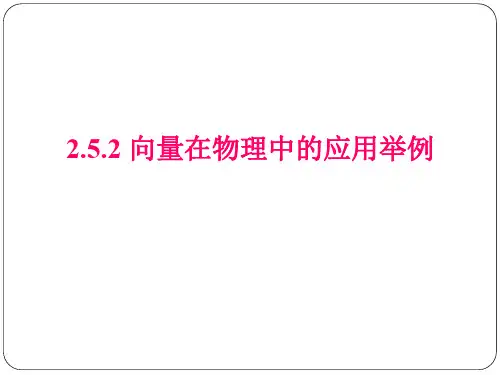 2.5.2向量在物理中的应用举例 (3)