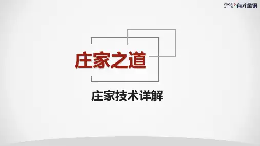 庄家技术详解