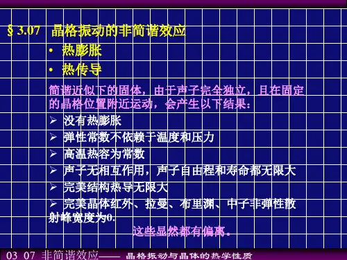 非简谐效应-热传导