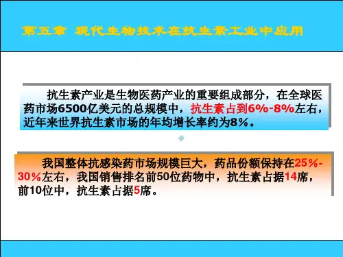 第五章生物技术在抗生素中的应用