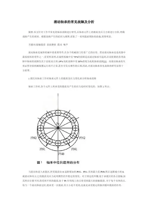 滚动轴承的常见故障及分析11
