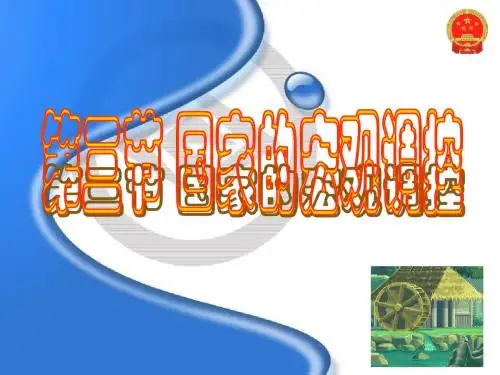 国家的宏观调控