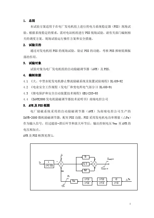 PSS试验内容