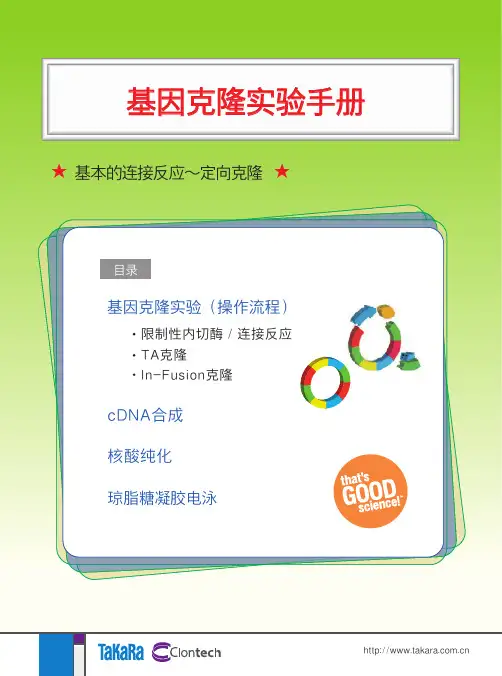 基因克隆实验手册