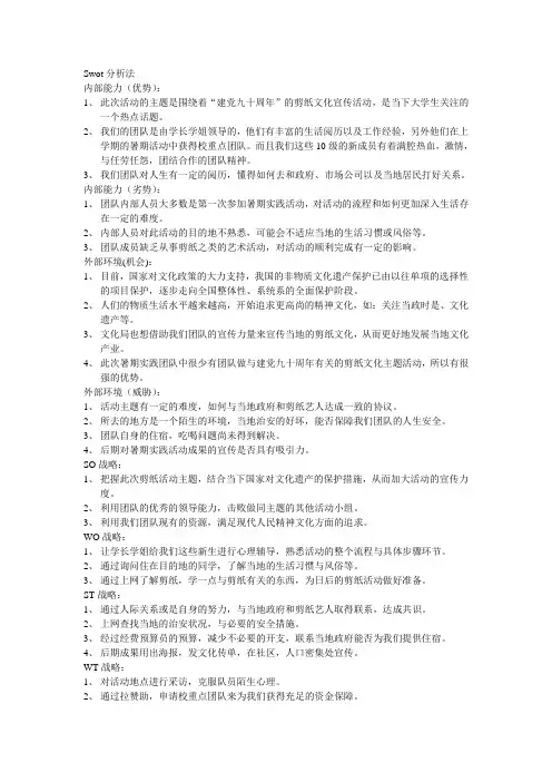 Swot分析法