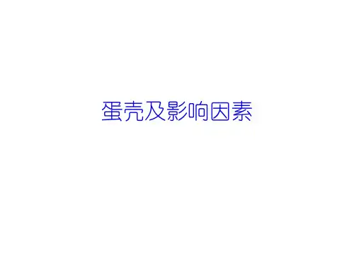 蛋壳及影响因素