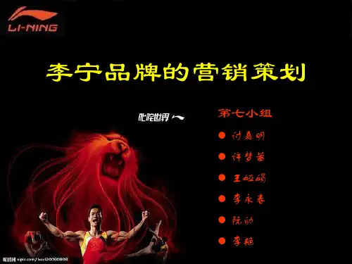 李宁品牌策略分析资料