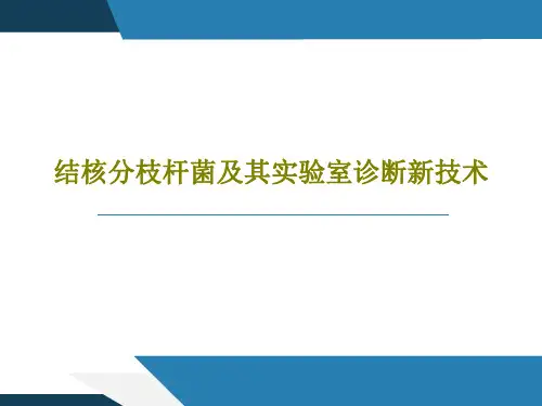 结核分枝杆菌及其实验室诊断新技术共26页文档