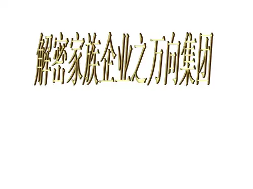 解密家族企业之万向集团