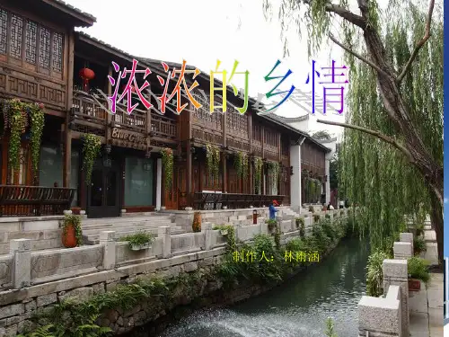 浓浓的乡情幻灯片精品PPT课件