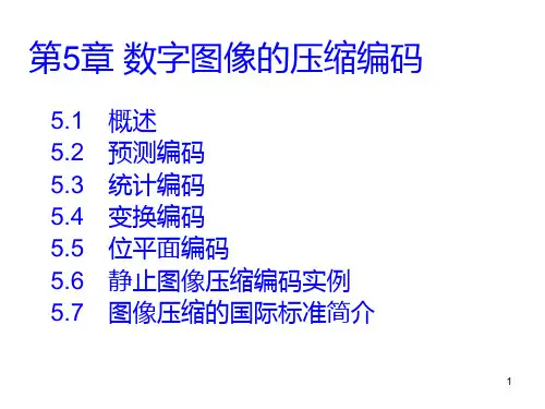 数字图像处理数字图像的压缩编码