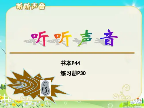 《听听声音》课件