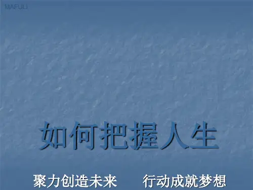 如何把握人生ppt课件
