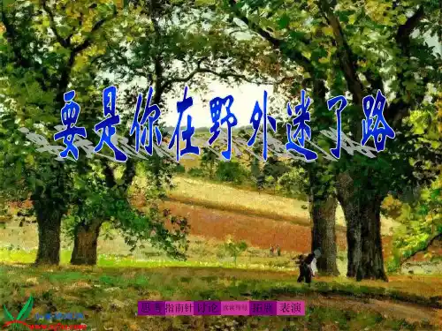 鲁教版二年级语文下册《要是你在野外迷了路 1》PPT课件