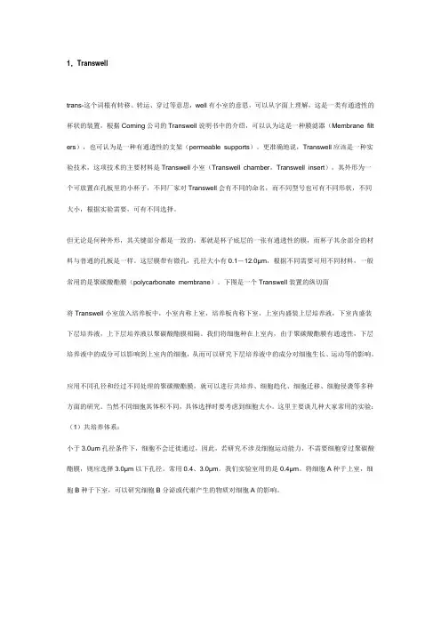 Transwell侵袭实验总结